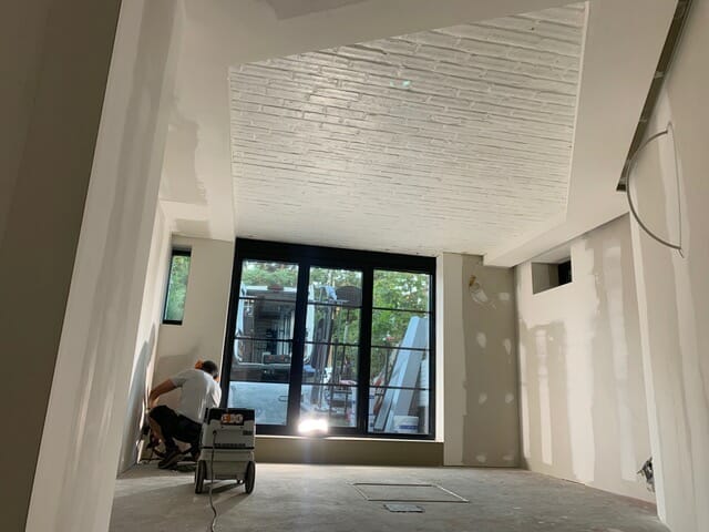 afwerking binnen met gyproc