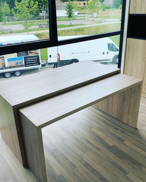Houten tafel uitschuifbaar